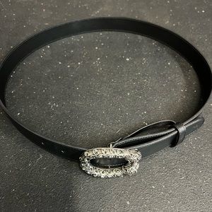Gucci leather belt with crystal Dionysus buckle